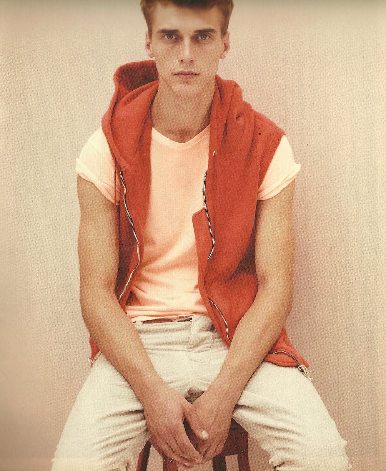 Balmain S/S 2010 Decarnin Distressed Sleeveless Hoodie