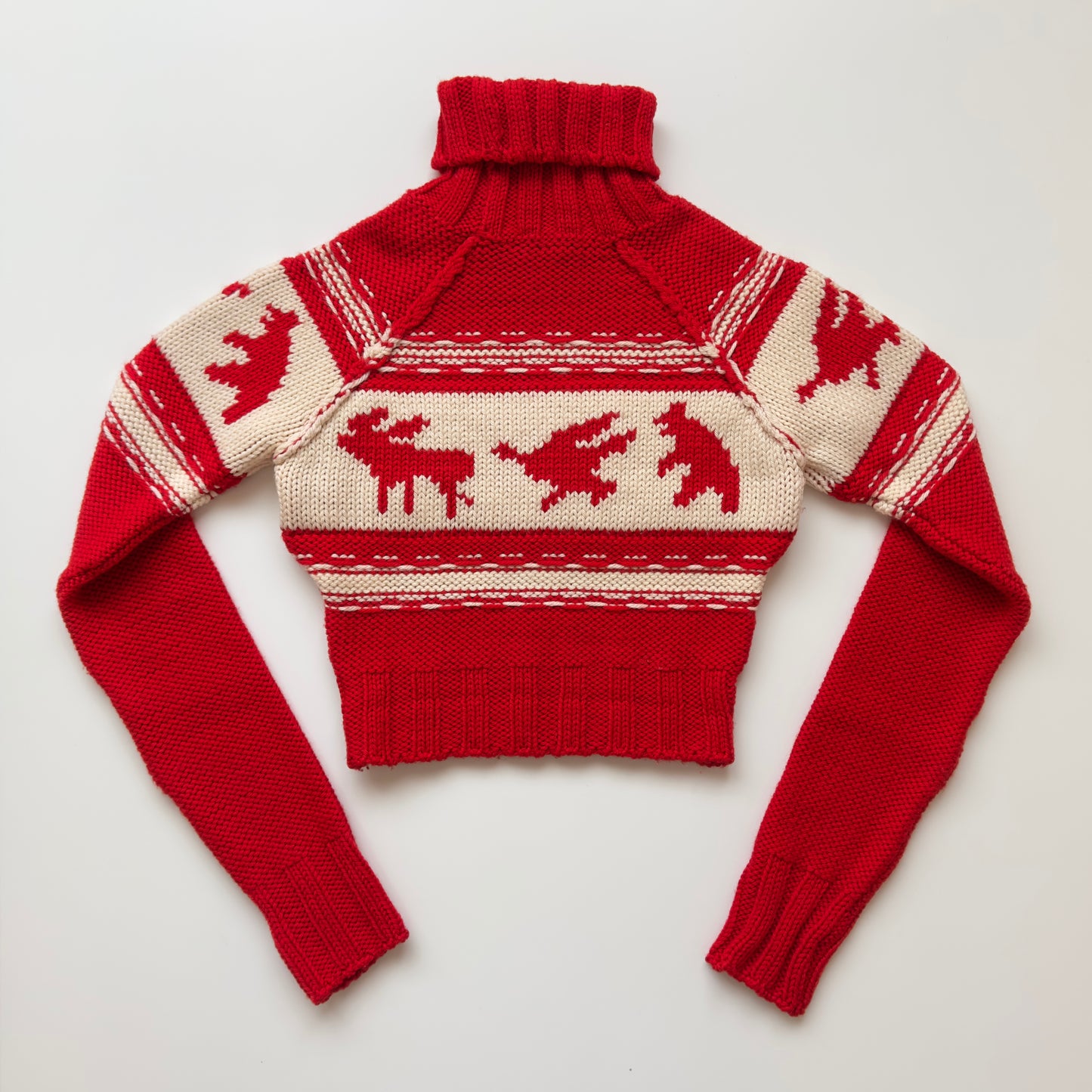 Dsquared2 F/W 2004 Cropped Wool Turtleneck