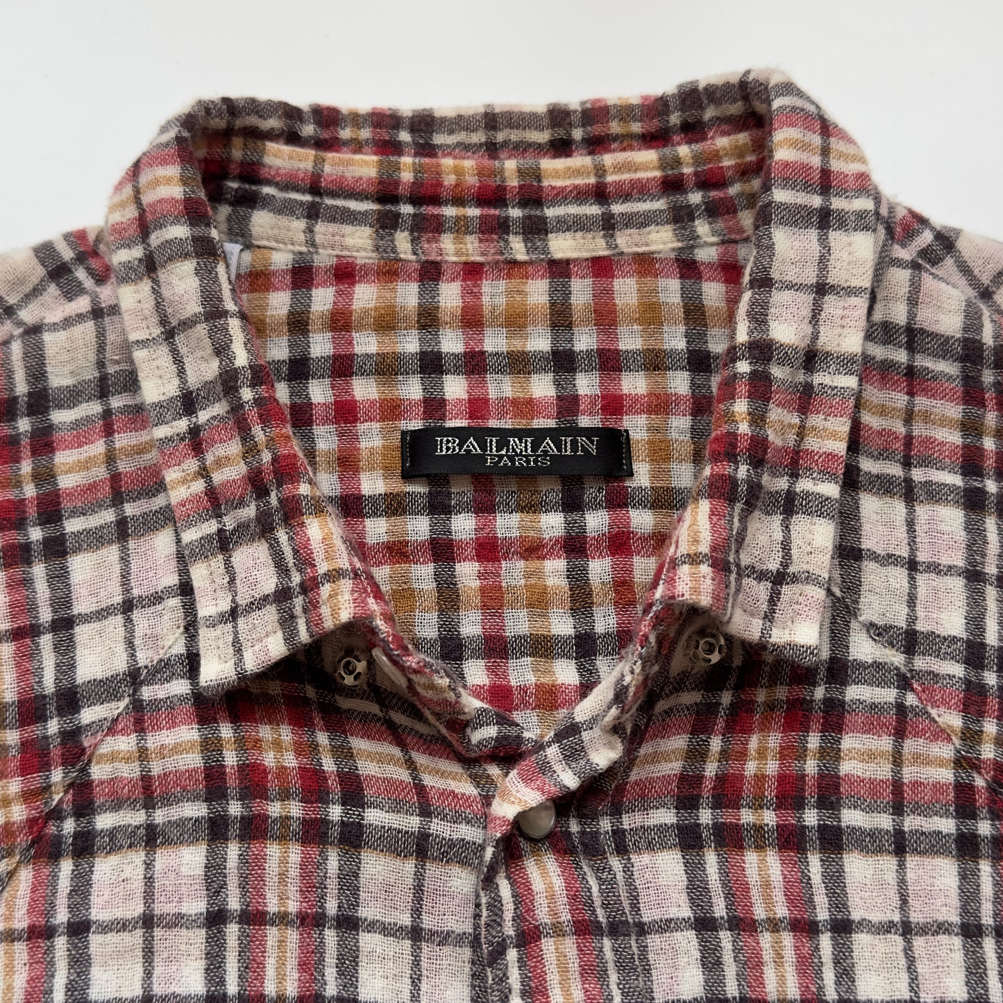 Balmain F/W 2011 Decarnin Western Flannel Shirt