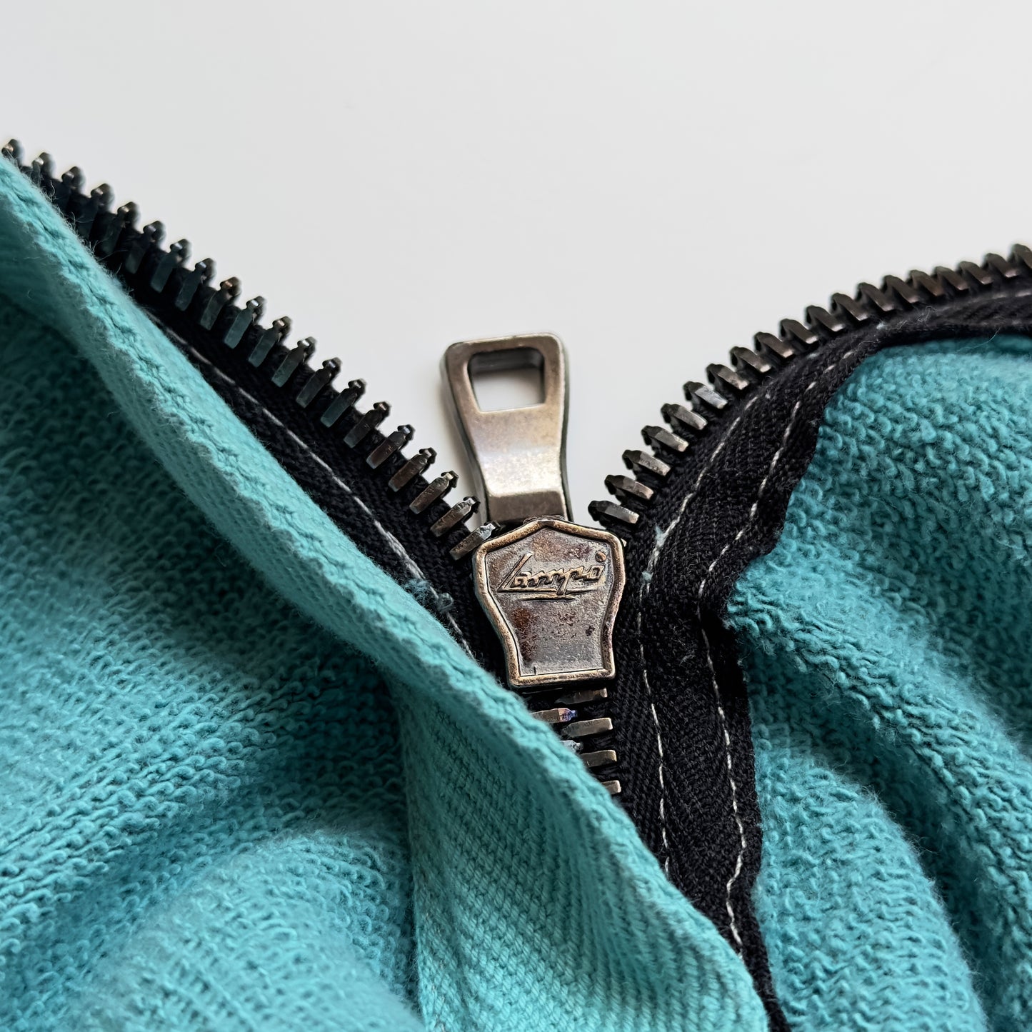 Balmain F/W 2011 Decarnin Turquoise Side Zip Hoodie