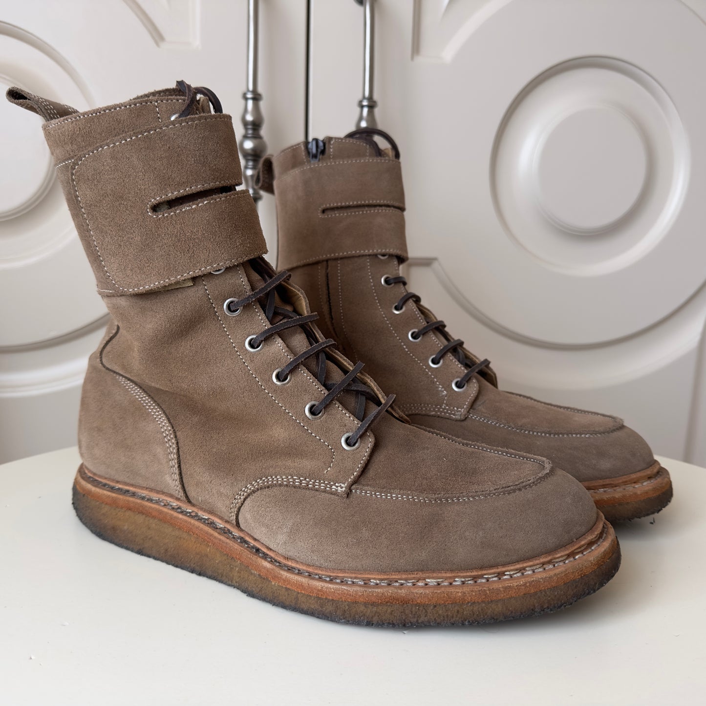 Balmain F/W 2011 Decarnin Suede Ranger Boots