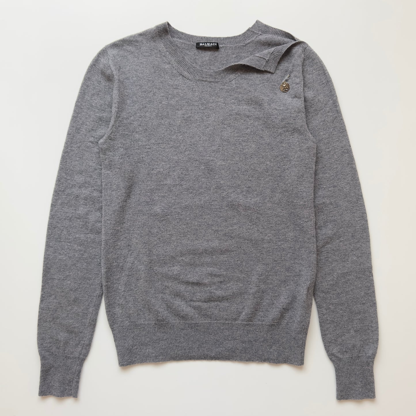 Balmain S/S 2011 Decarnin Lambswool Safety Pin Sweater