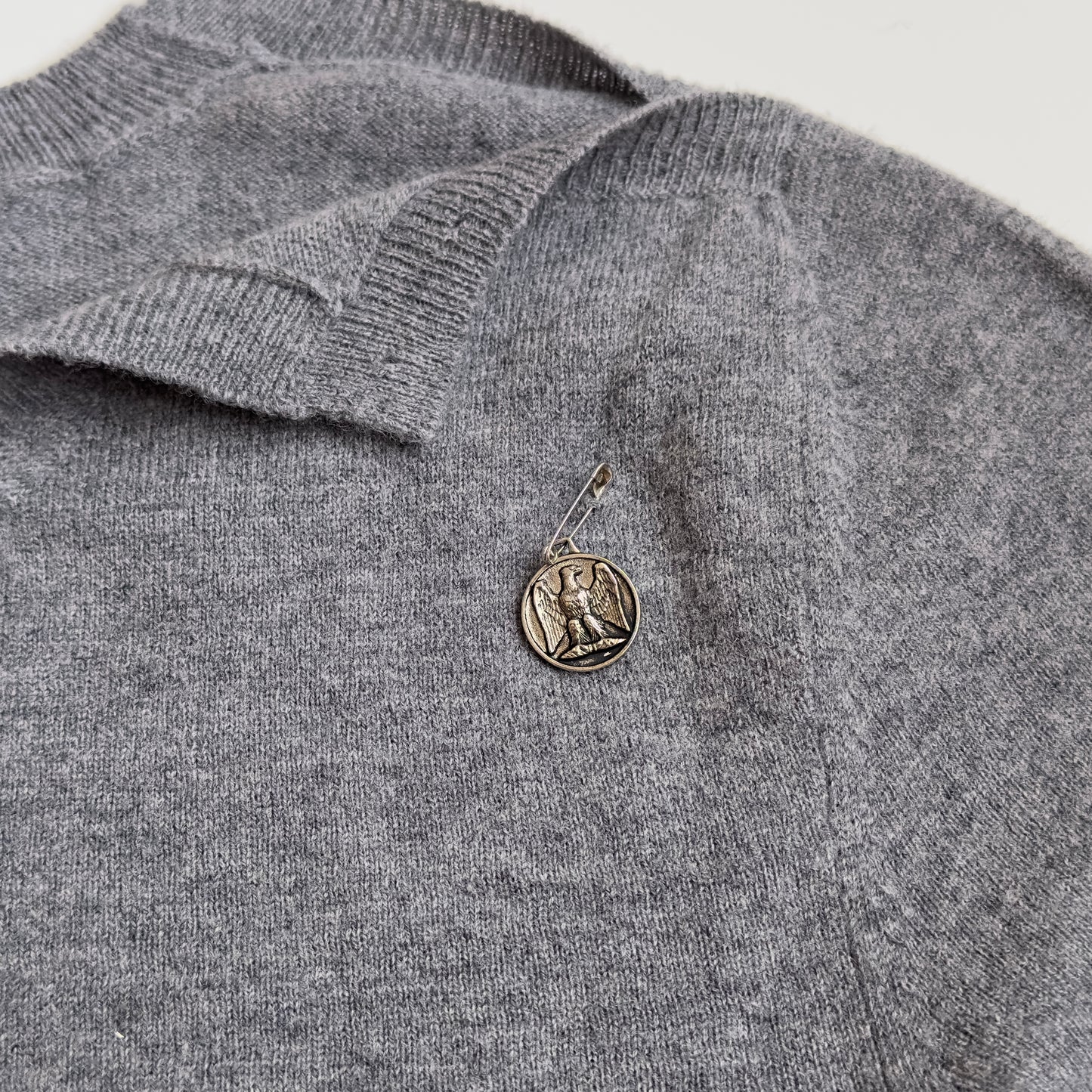 Balmain S/S 2011 Decarnin Lambswool Safety Pin Sweater