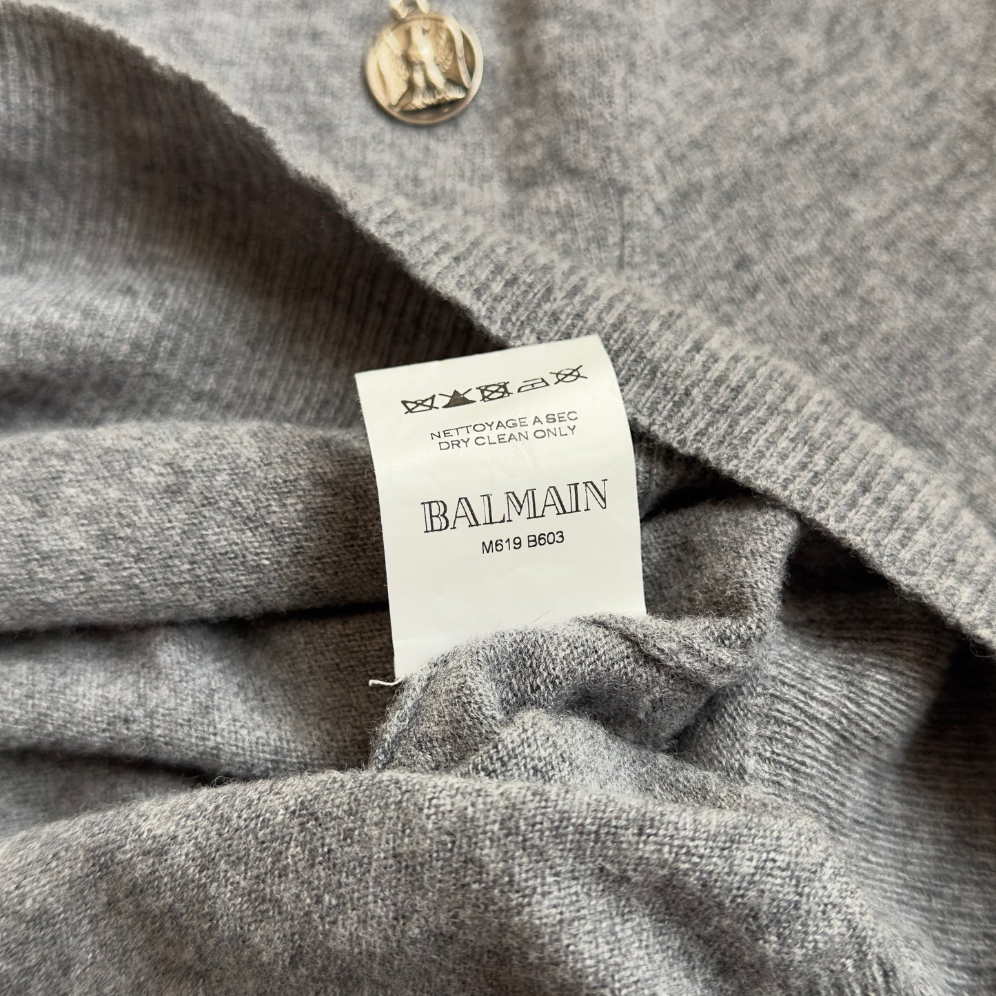 Balmain S/S 2011 Decarnin Lambswool Safety Pin Sweater