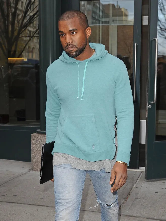 Balmain F/W 2011 Decarnin Turquoise Side Zip Hoodie