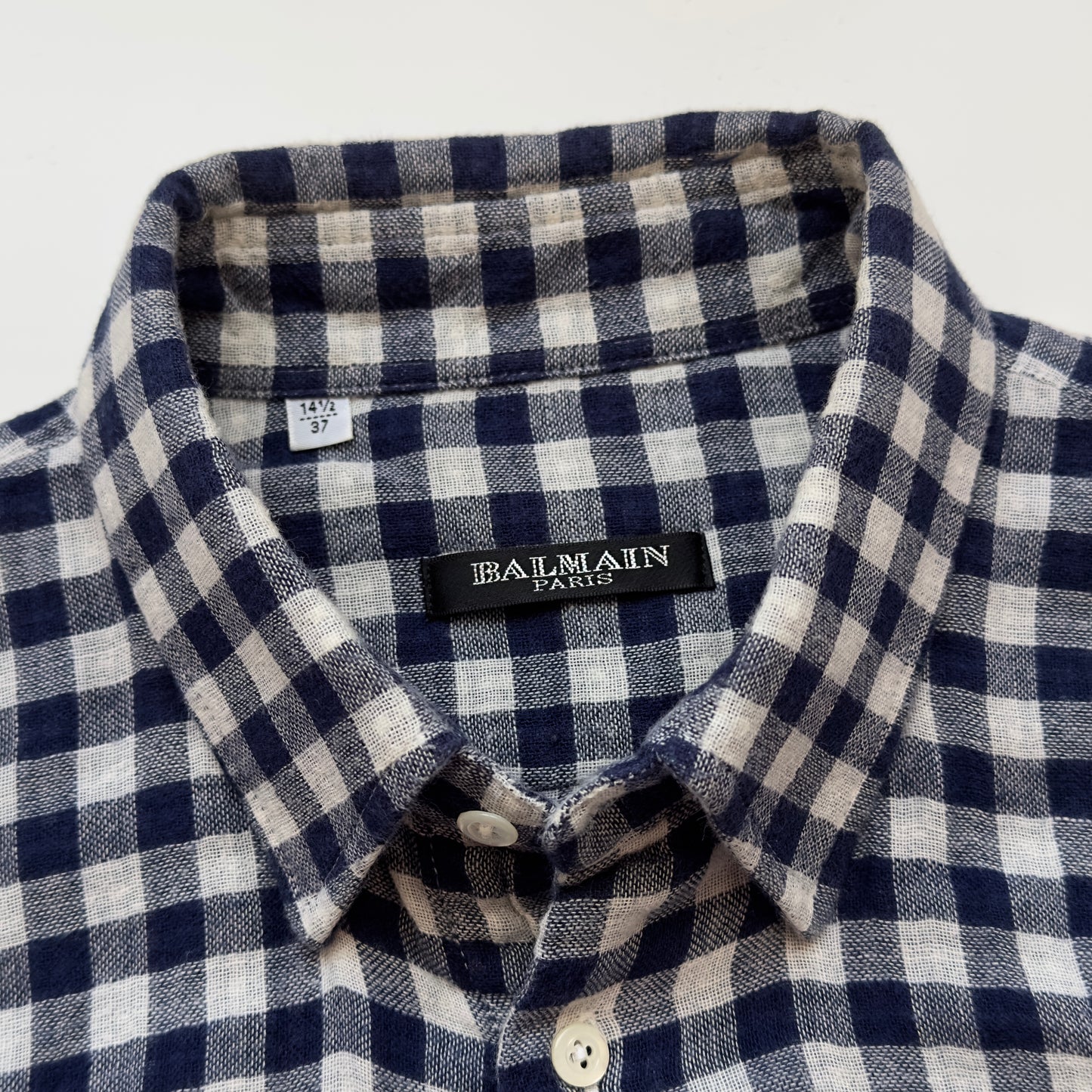 Balmain F/W 2011 Decarnin Plaid Flannel Shirt