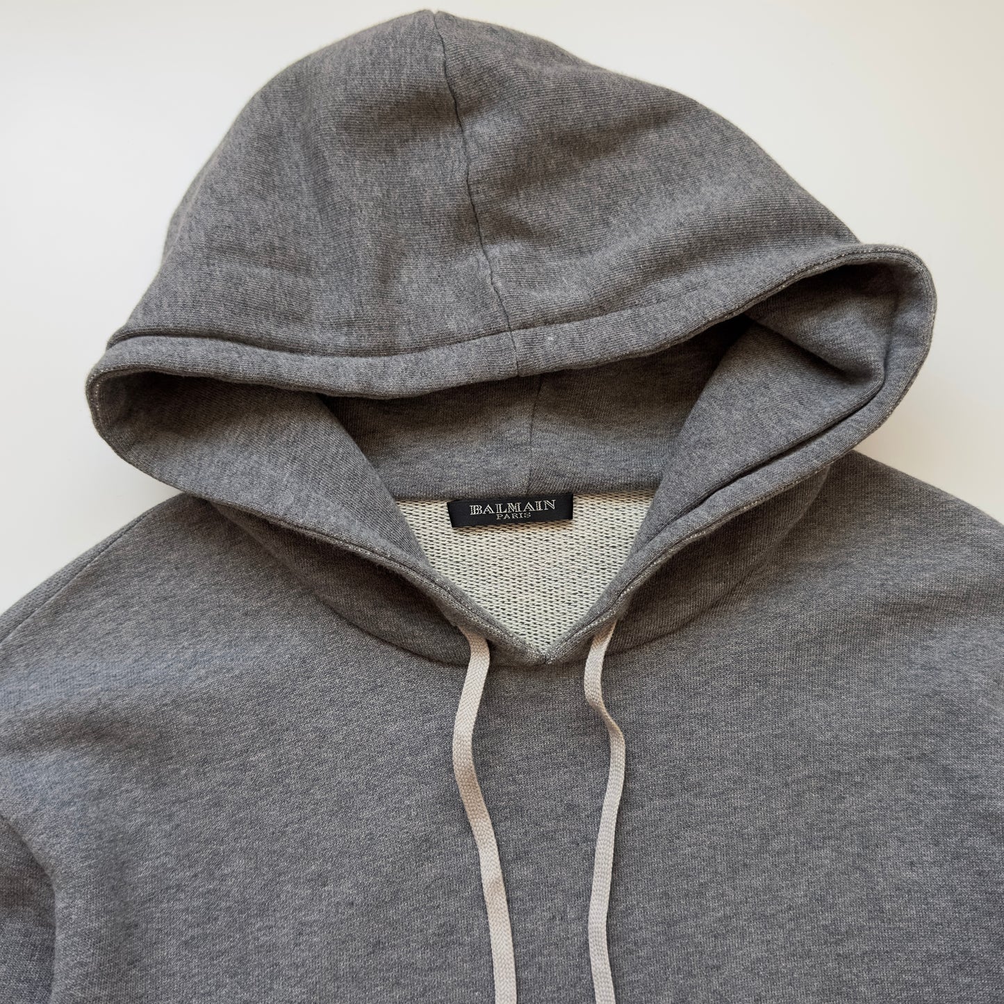Balmain F/W 2011 Decarnin Grey Side Zip Hoodie