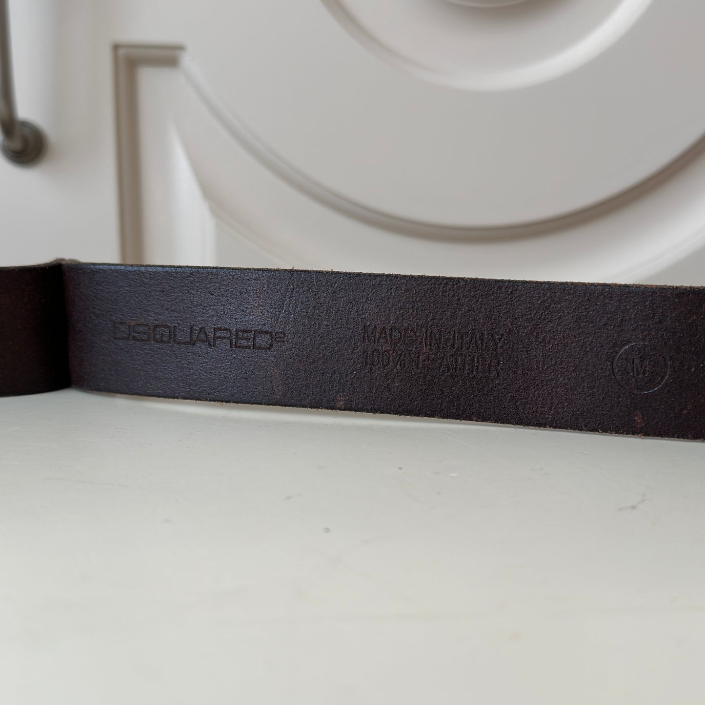 Dsquared2 S/S 2002 Nuts & Bolts Leather Belt