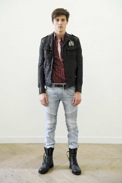 Balmain S/S 2011 Decarnin Short Sleeve Checkered Shirt