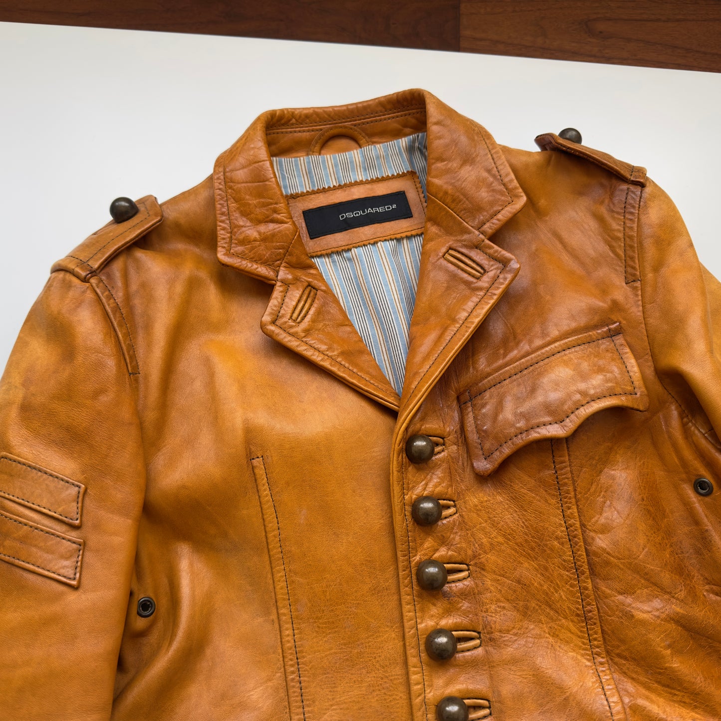Dsquared2 S/S 2006 'Civil War' Leather Jacket