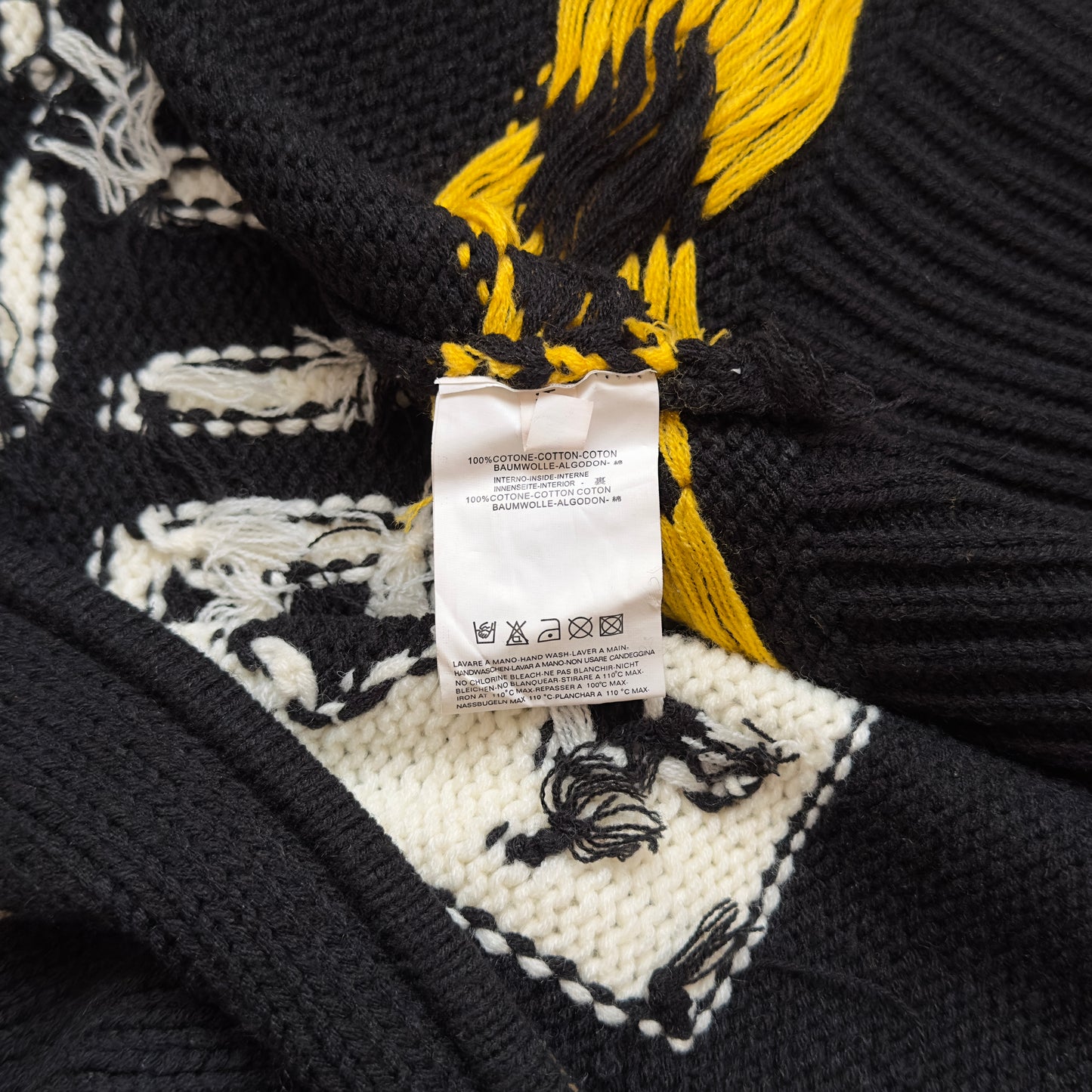 Dsquared2 A/W 2005 “Jesus Loves Even Me” Cowichan Sweater