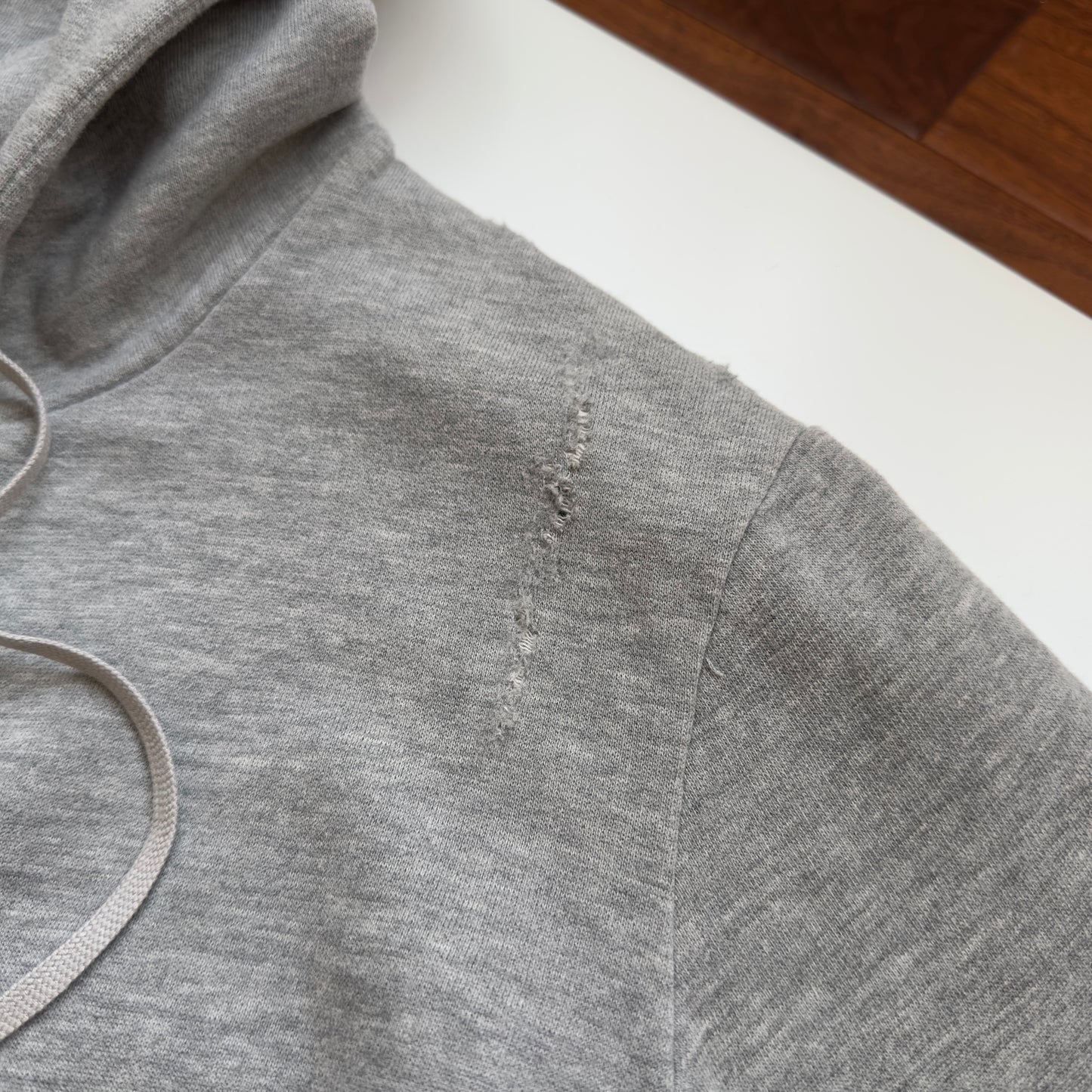 Balmain A/W 2010 Decarnin “Shotgun” Distressed Hoodie