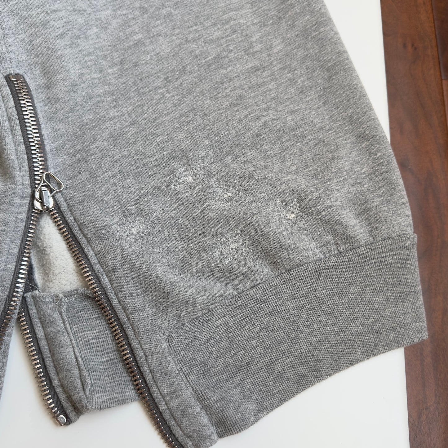 Balmain A/W 2010 Decarnin “Shotgun” Distressed Hoodie