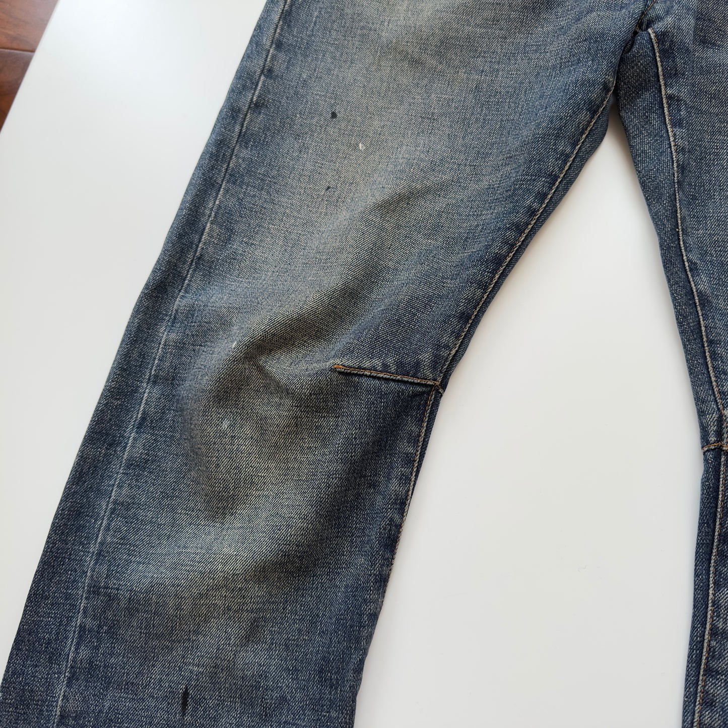 Balmain A/W 2010 Distressed Paint-Splatter Jeans