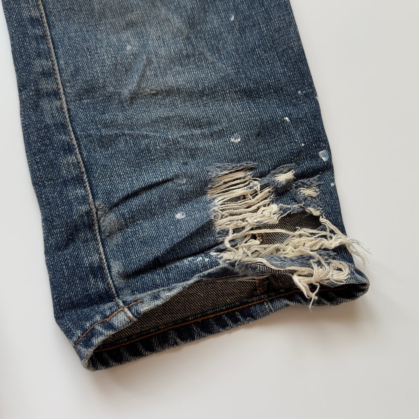 Balmain A/W 2010 Distressed Paint-Splatter Jeans