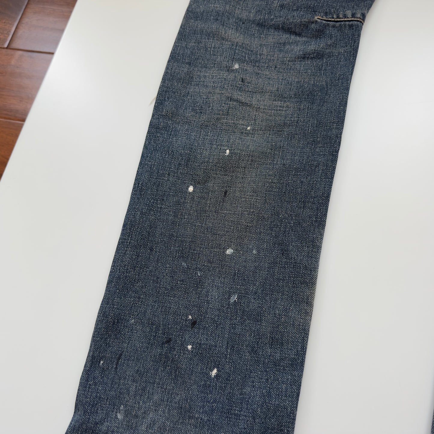 Balmain A/W 2010 Distressed Paint-Splatter Jeans