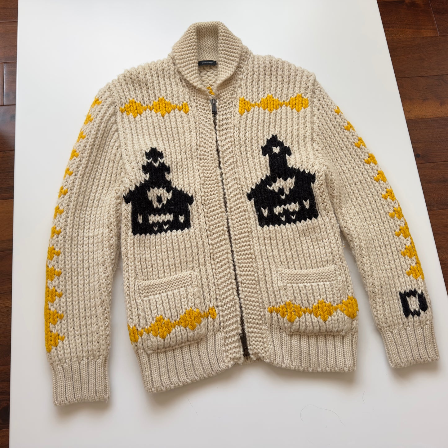 Dsquared2 A/W 2005 “Jesus Loves Even Me” Cowichan Sweater