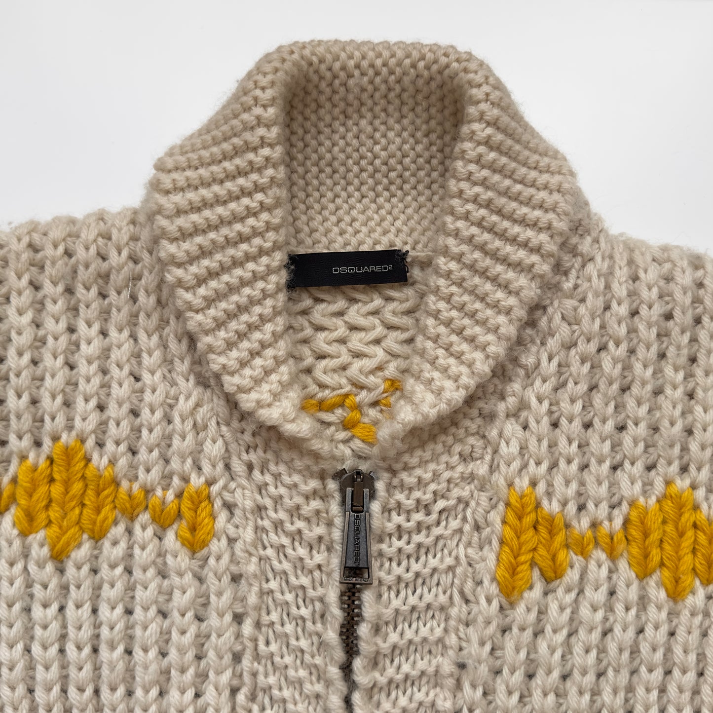 Dsquared2 A/W 2005 “Jesus Loves Even Me” Cowichan Sweater
