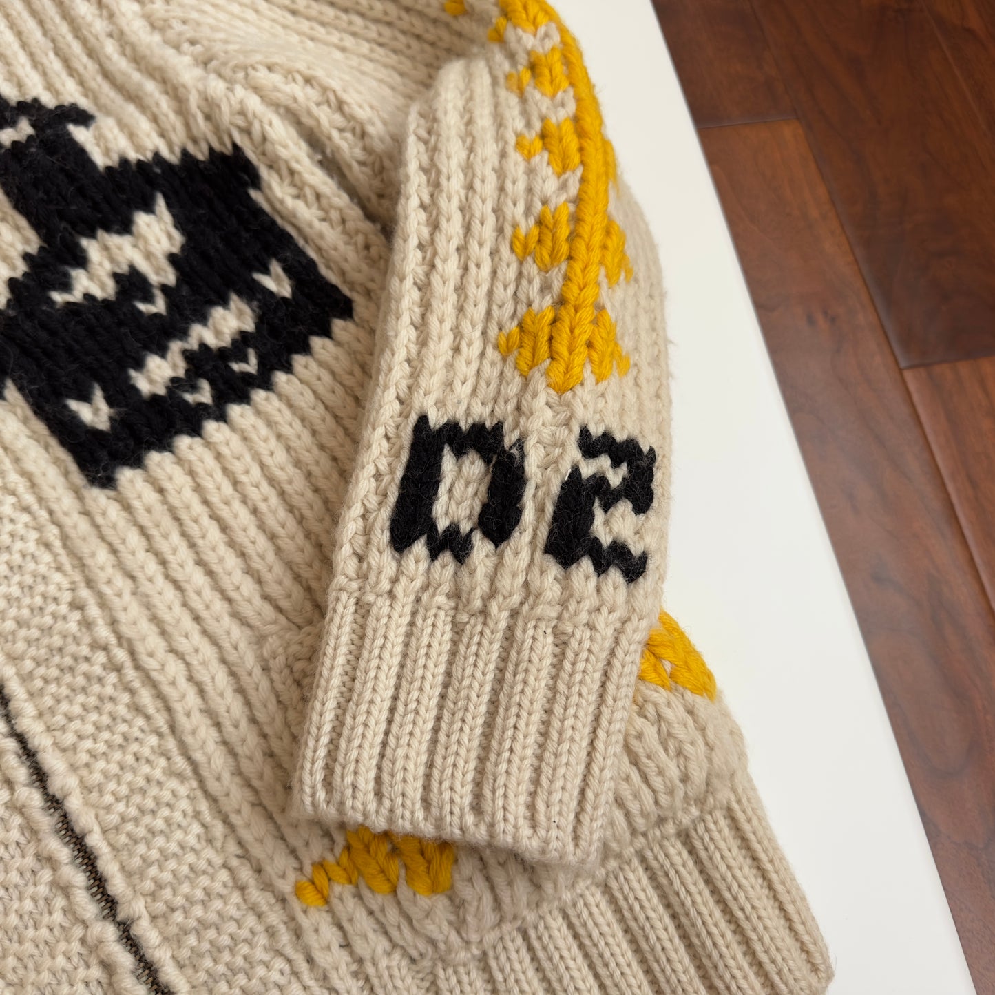 Dsquared2 A/W 2005 “Jesus Loves Even Me” Cowichan Sweater