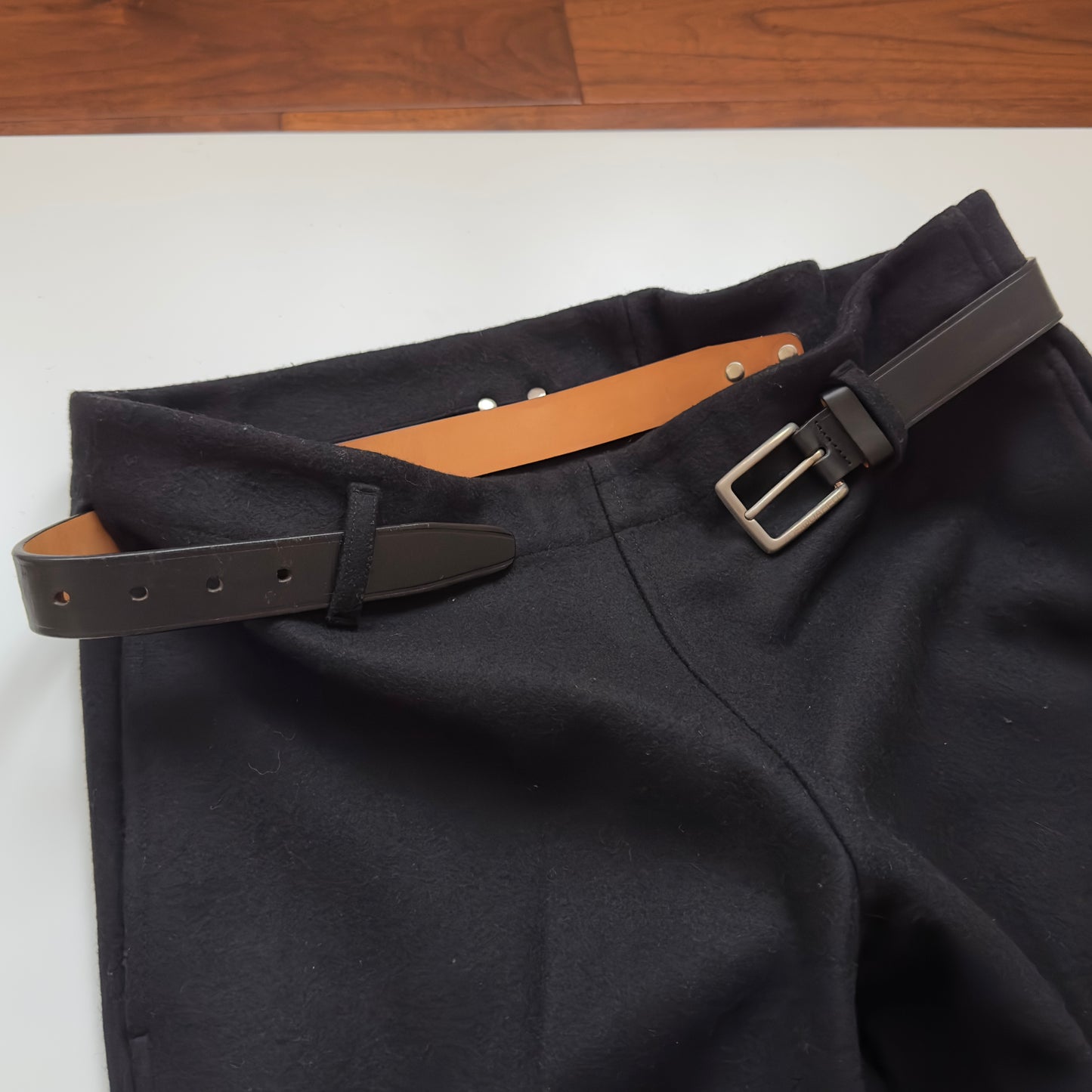 Dsquared2 F/W 1999 Wool Trousers with Attached Belt