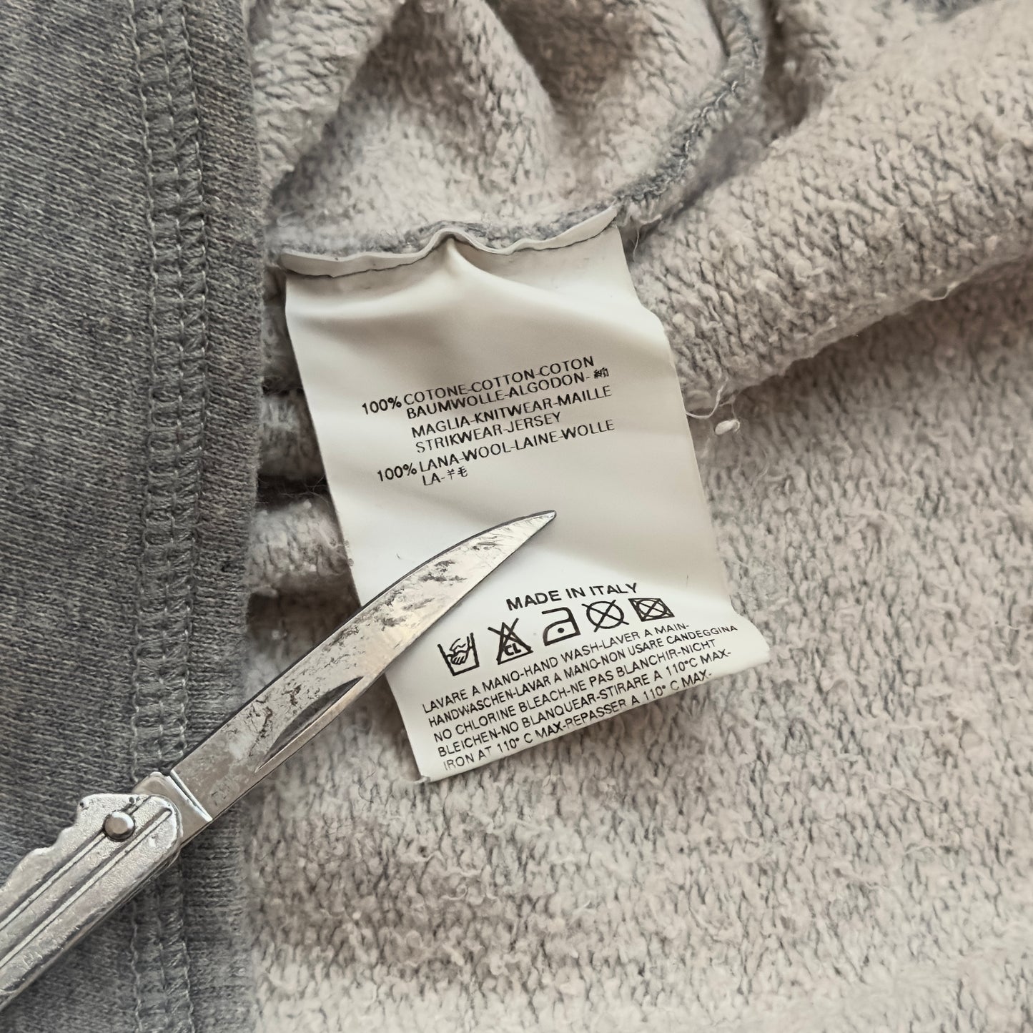 Dsquared2 F/W 2002 Hybrid Wool Sleeve Sweater