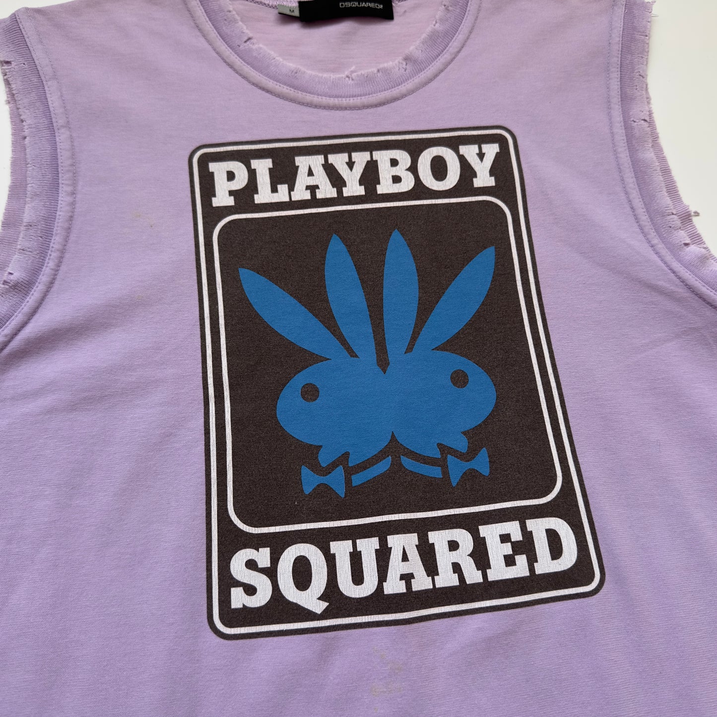 Dsquared2 F/W 2003 ‘Playboy’ Sleeveless T-shirt
