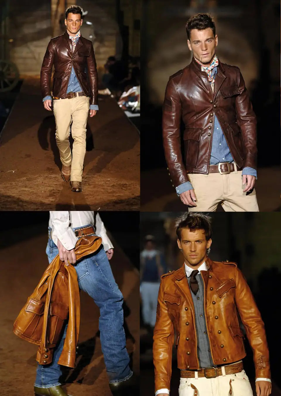 Dsquared2 S/S 2006 'Civil War' Leather Jacket
