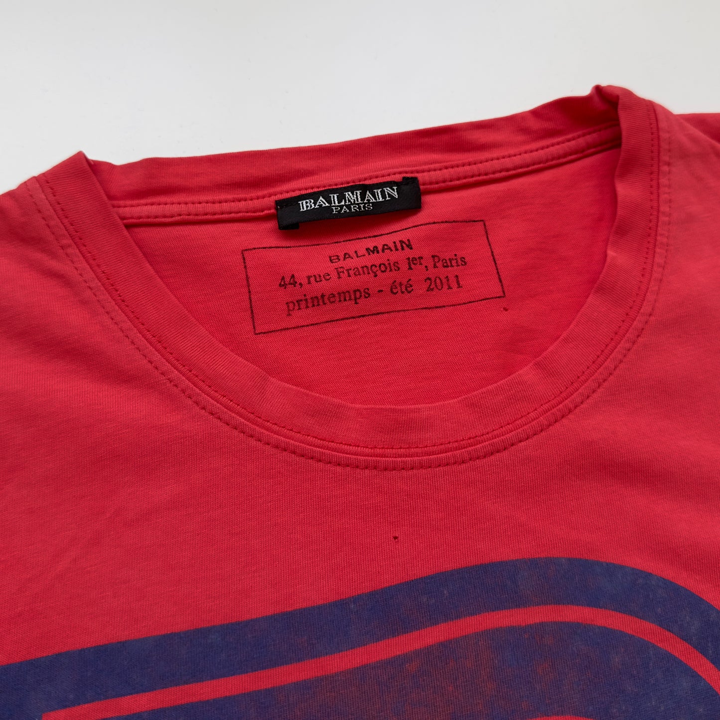 Balmain S/S 2011 Decarnin Tiger Graphic T-Shirt
