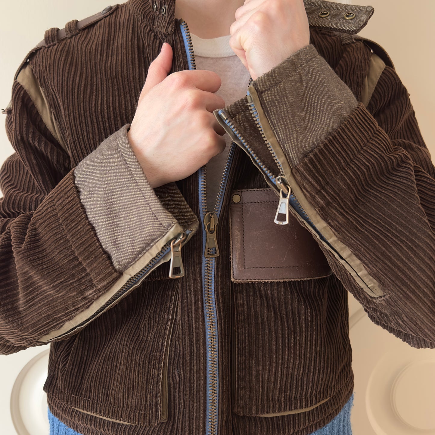 Dsquared2 F/W 2002 Corduroy Biker Jacket