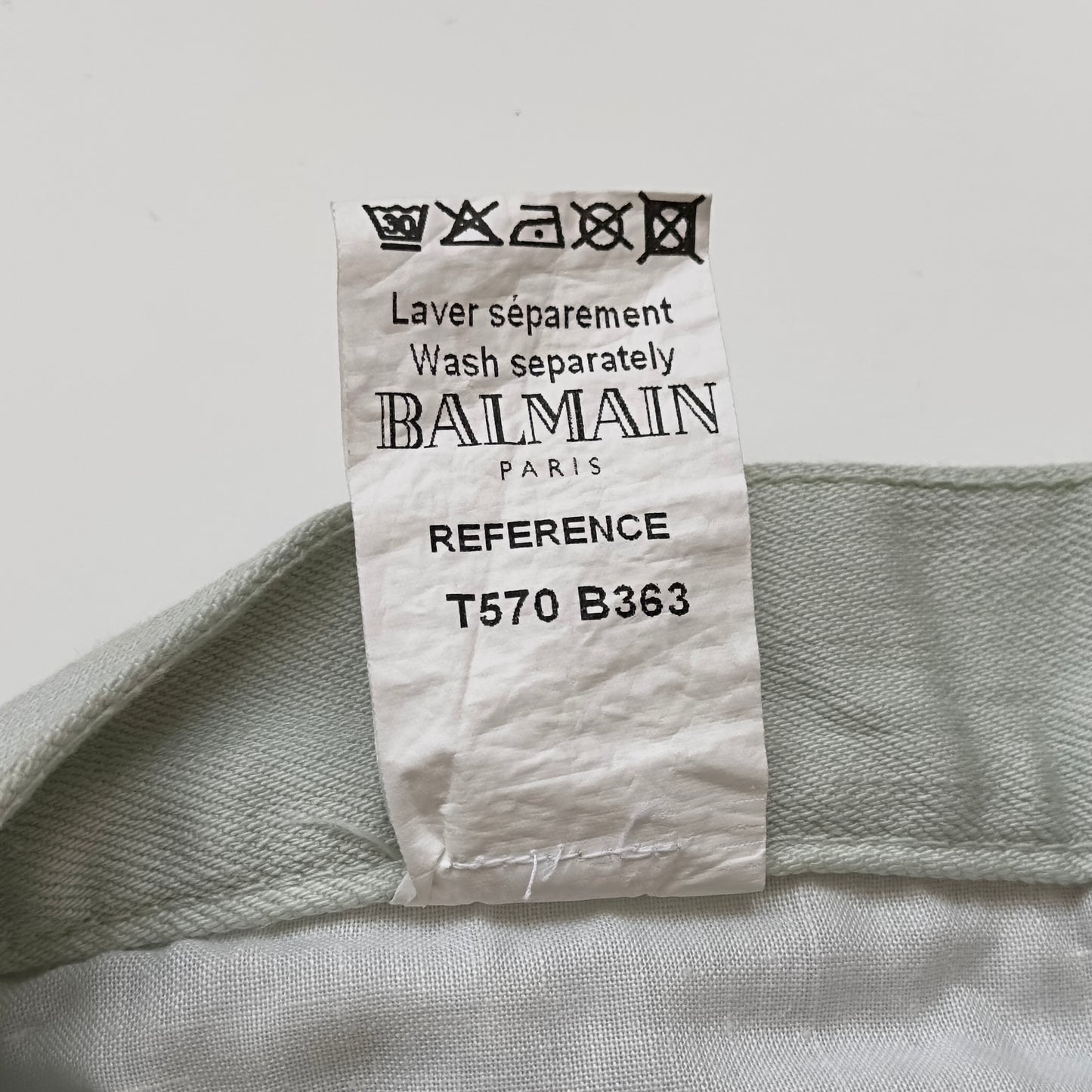 Balmain S/S 2012 Mint Skinny Jeans