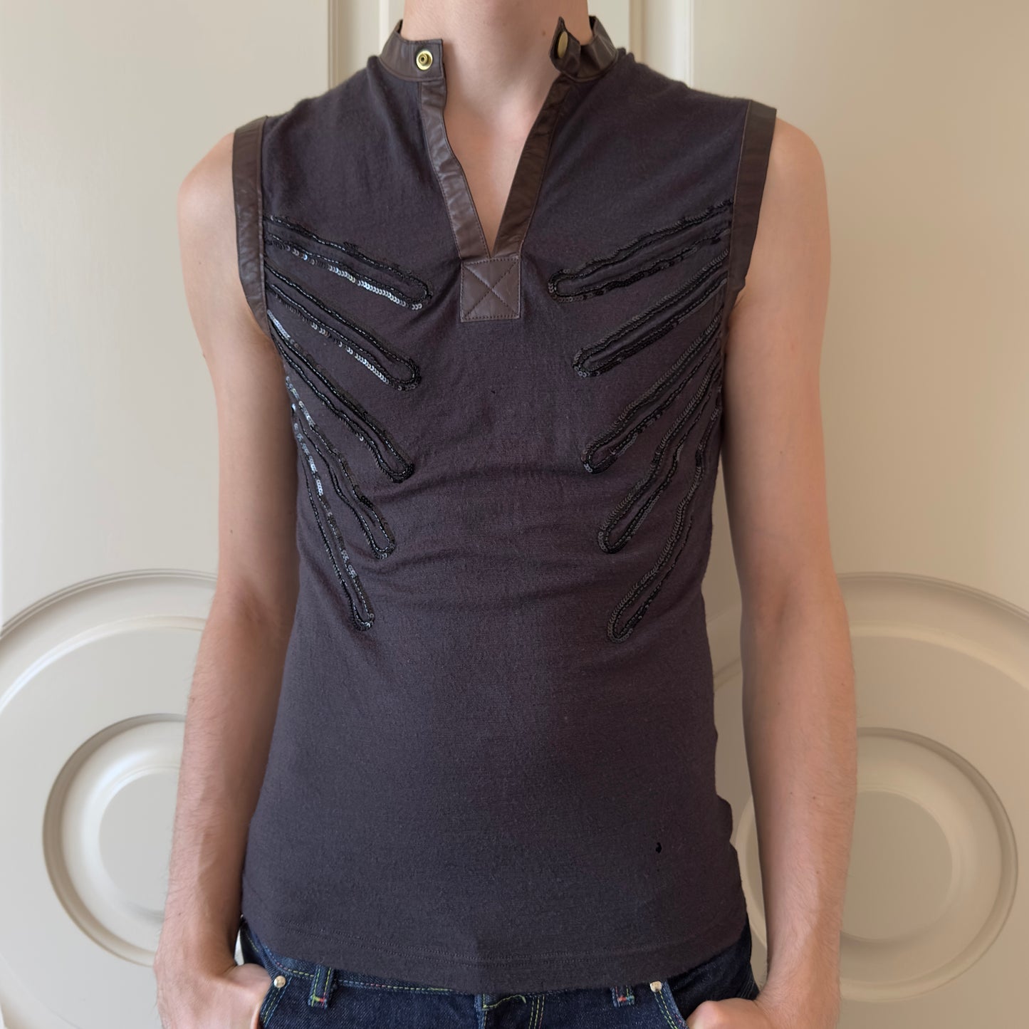 Dsquared2 F/W 2003 Wool Sequin Vest