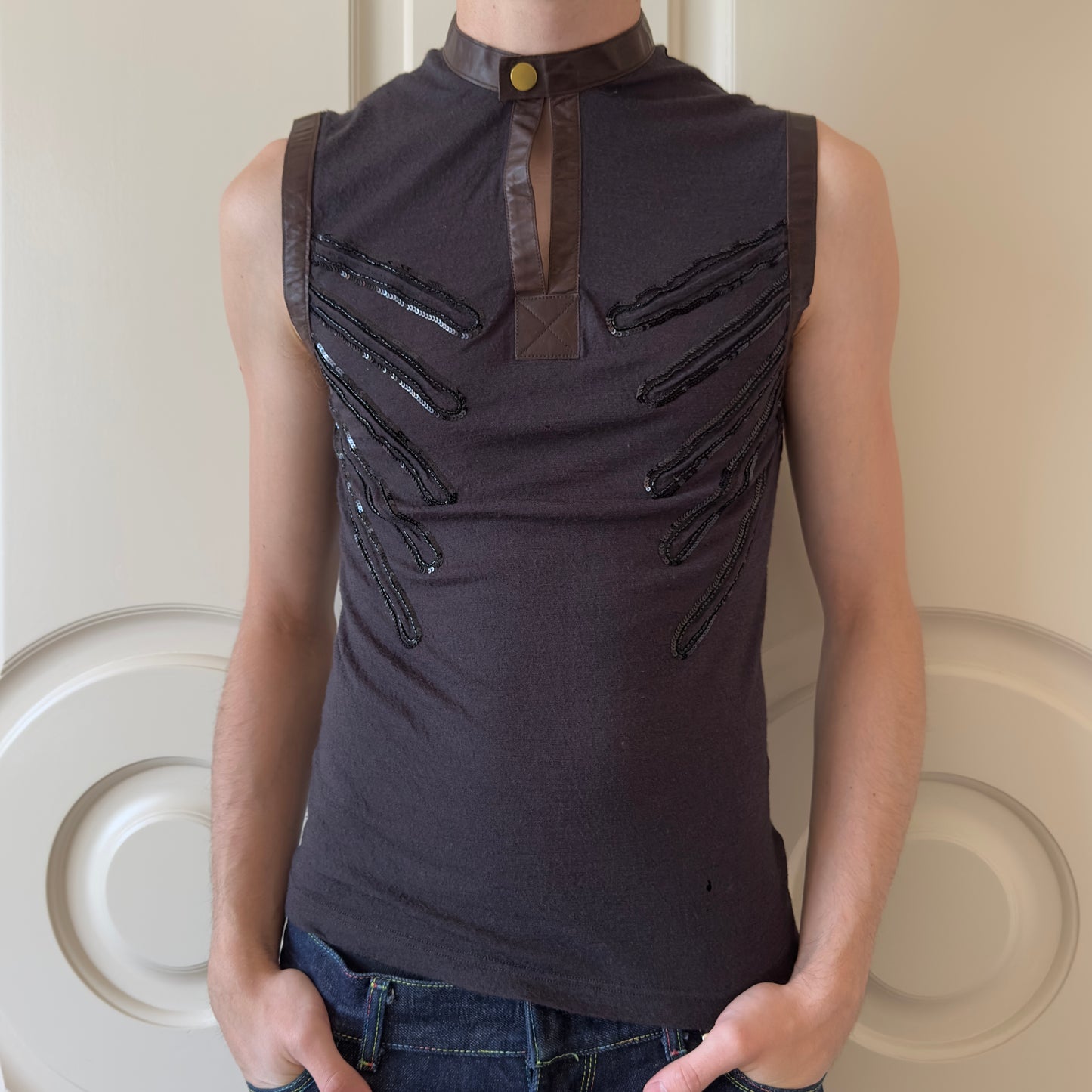 Dsquared2 F/W 2003 Wool Sequin Vest