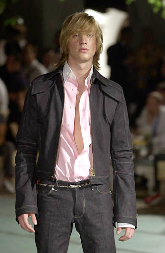 Dsquared2 S/S 2001 Rainbow Stitch Denim Pants