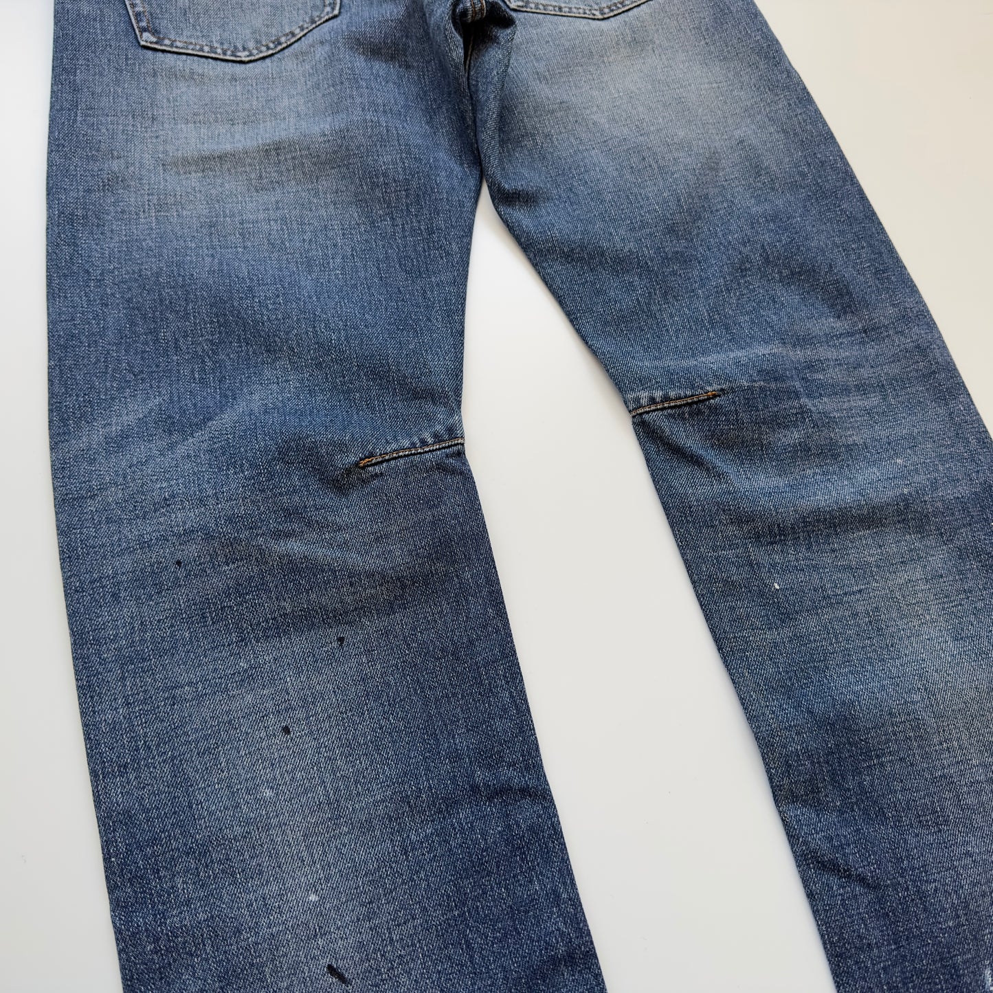 Balmain A/W 2010 Decarnin Distressed Paint-Splatter Jeans