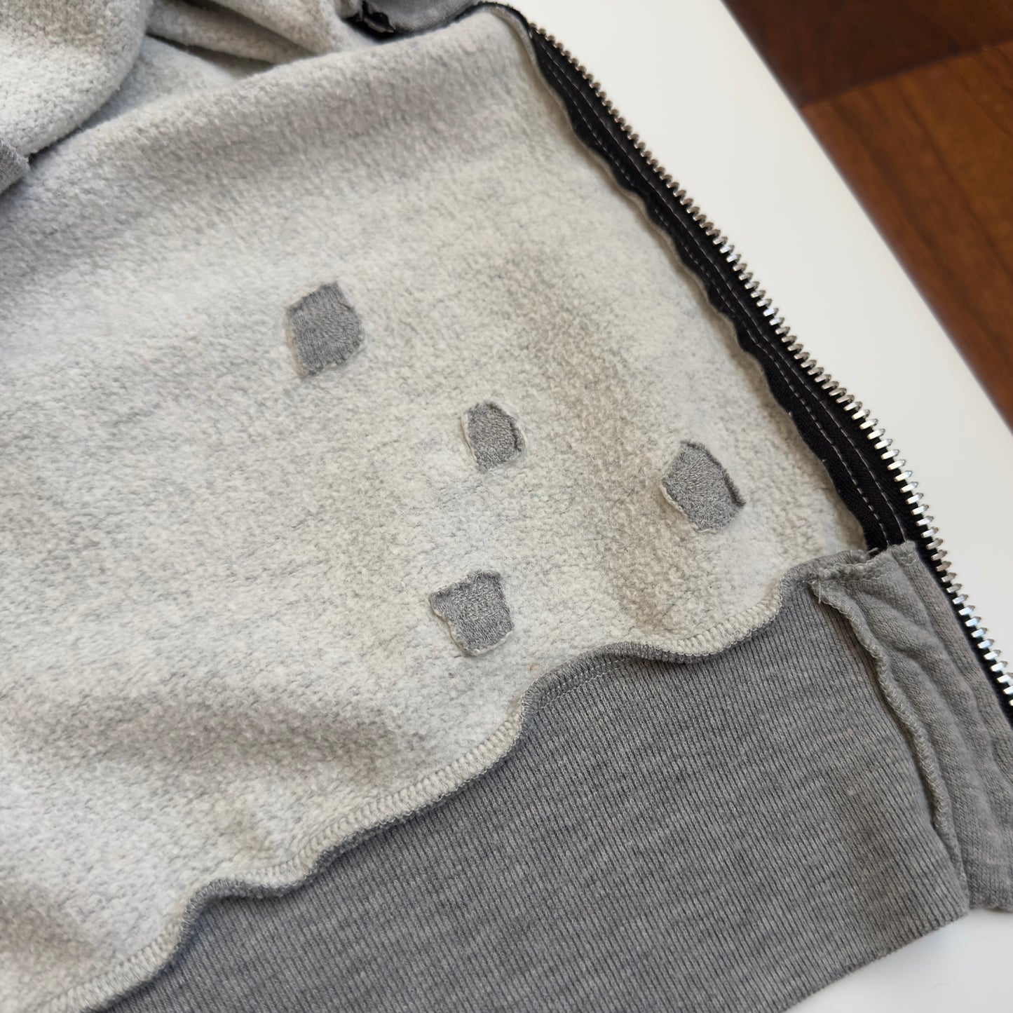 Balmain S/S 2010 Decarnin Distressed Sleeveless Hoodie