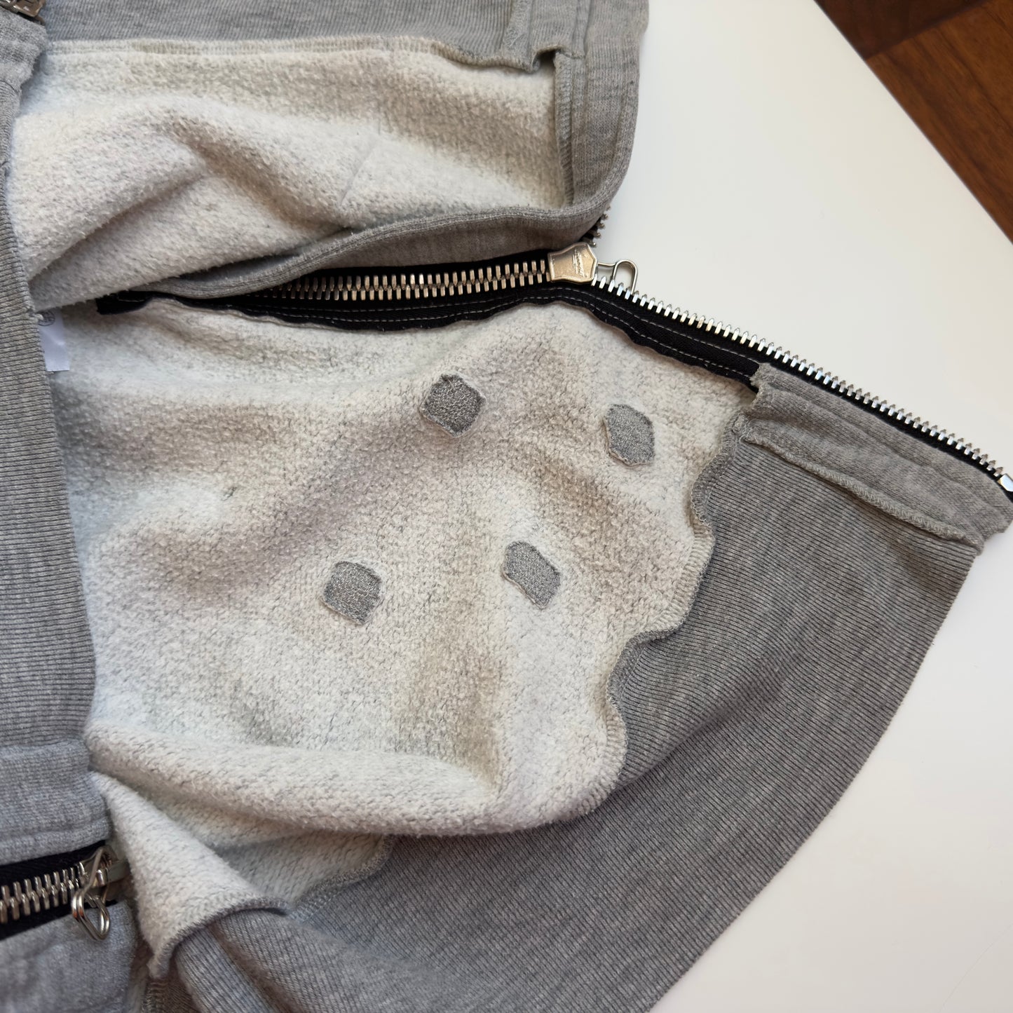 Balmain A/W 2010 Decarnin Distressed Sleeveless Hoodie