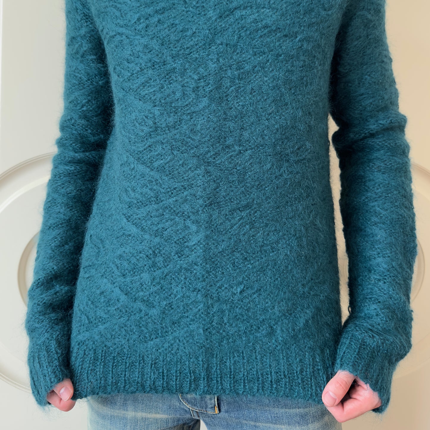 Balmain F/W 2013 Slouchy Mohair Turtleneck Sweater