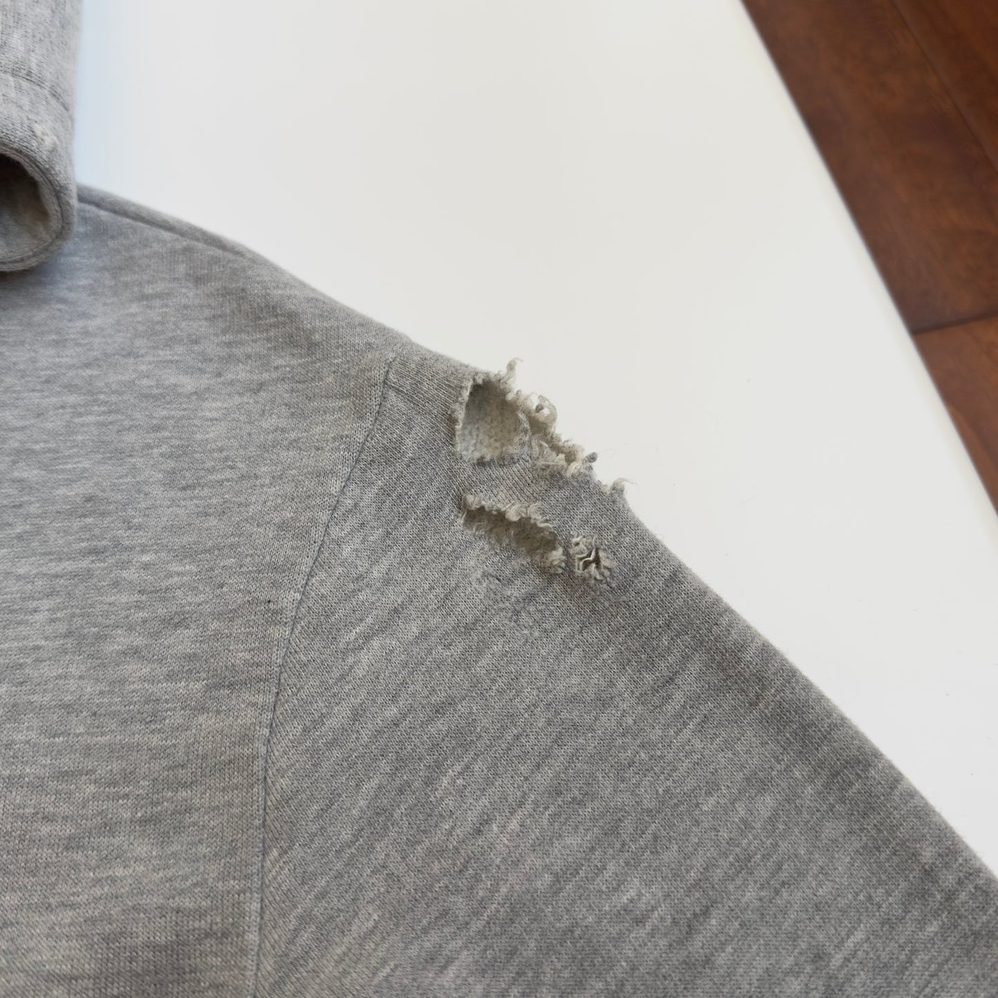 Balmain 2010 Decarnin “Shotgun” Distressed Hoodie