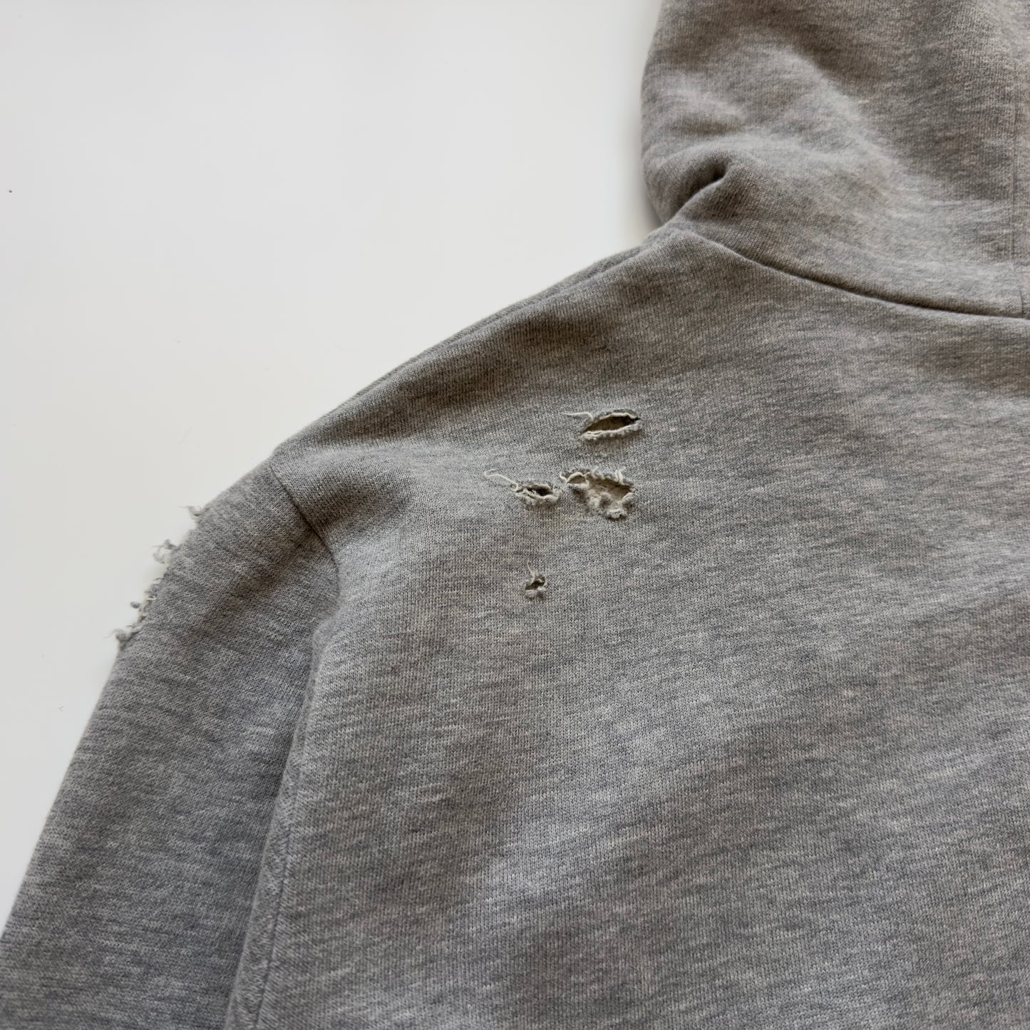 Balmain 2010 Decarnin “Shotgun” Distressed Hoodie