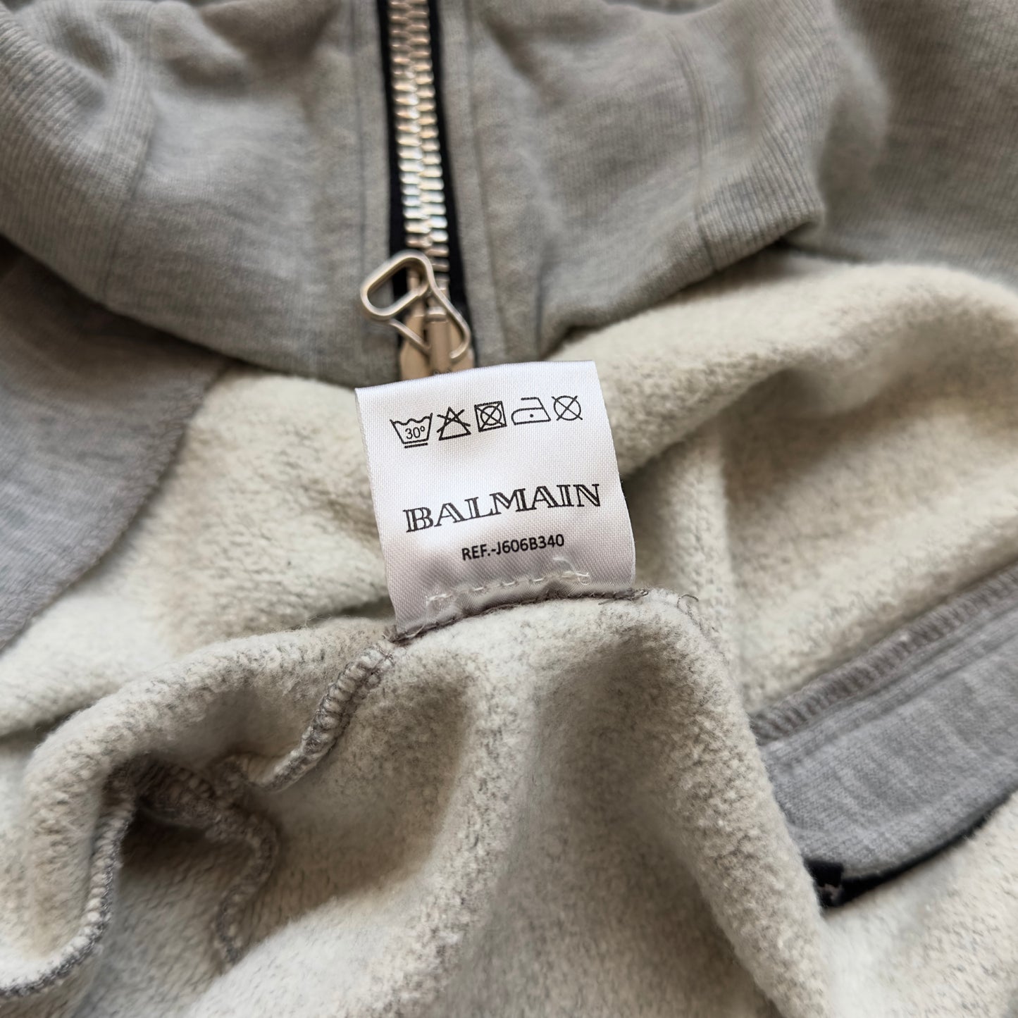 Balmain 2010 Decarnin “Shotgun” Distressed Hoodie
