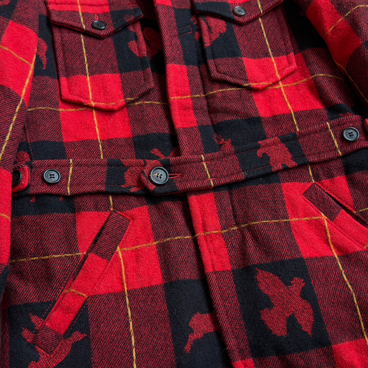 Dsquared2 F/W 2004 Plaid Wool Coat