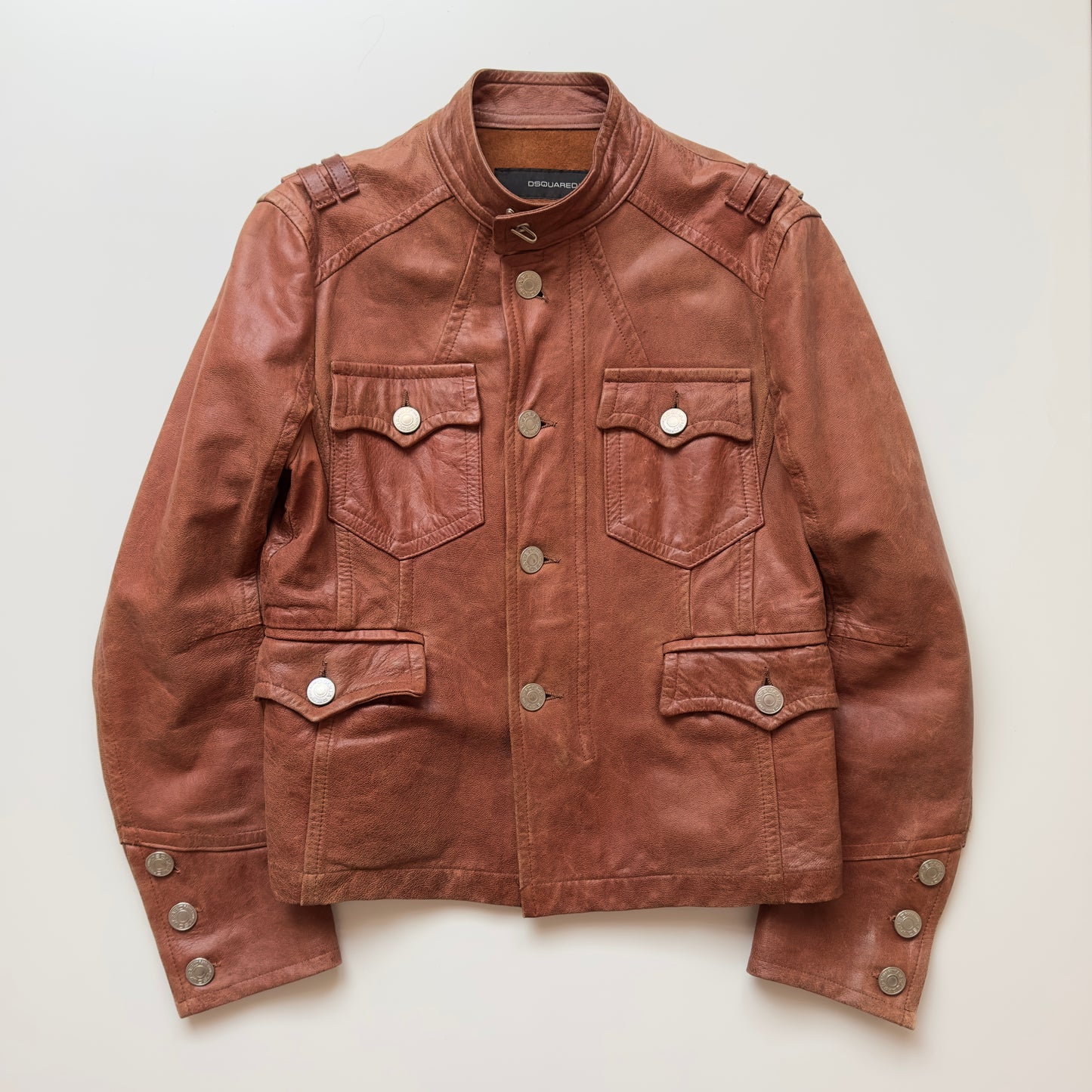 Dsquared2 S/S 2003 Civil War Leather Jacket