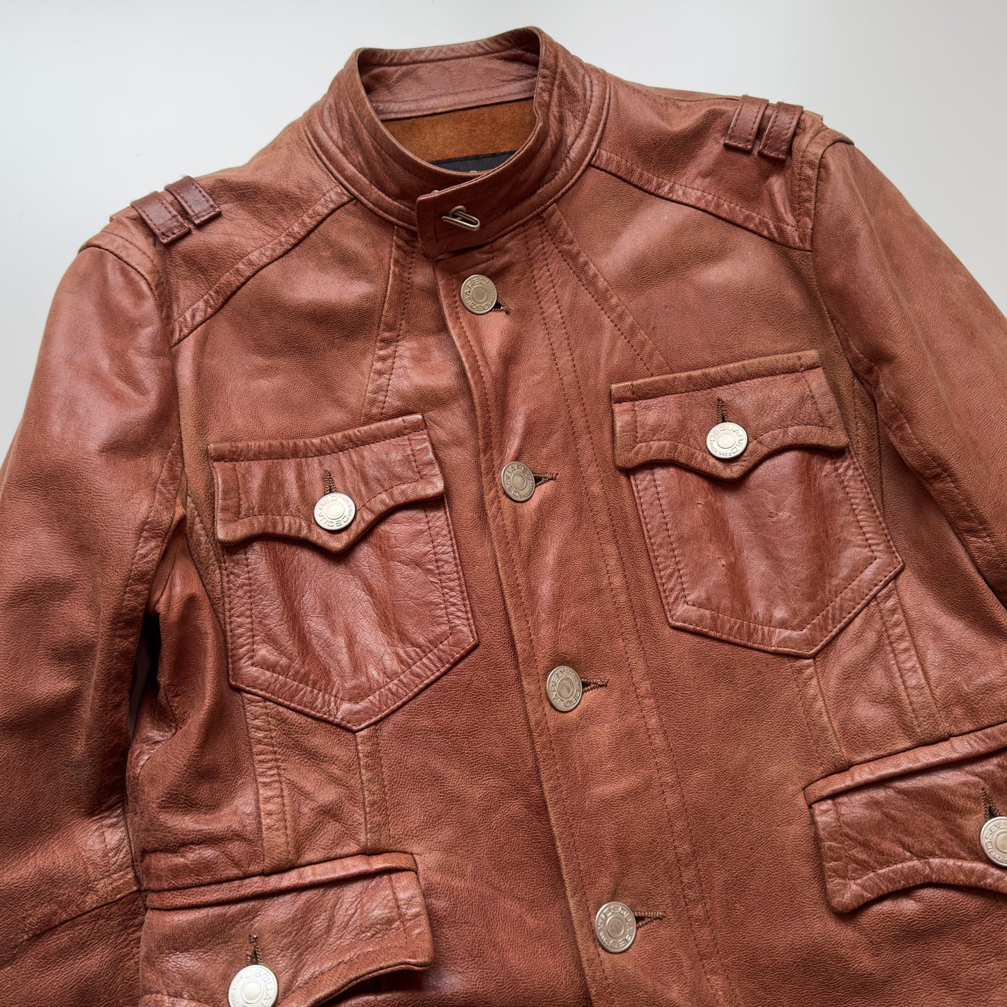 Dsquared2 S/S 2003 Civil War Leather Jacket