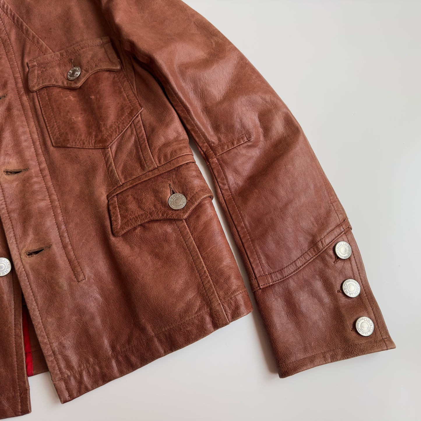 Dsquared2 S/S 2003 Civil War Leather Jacket