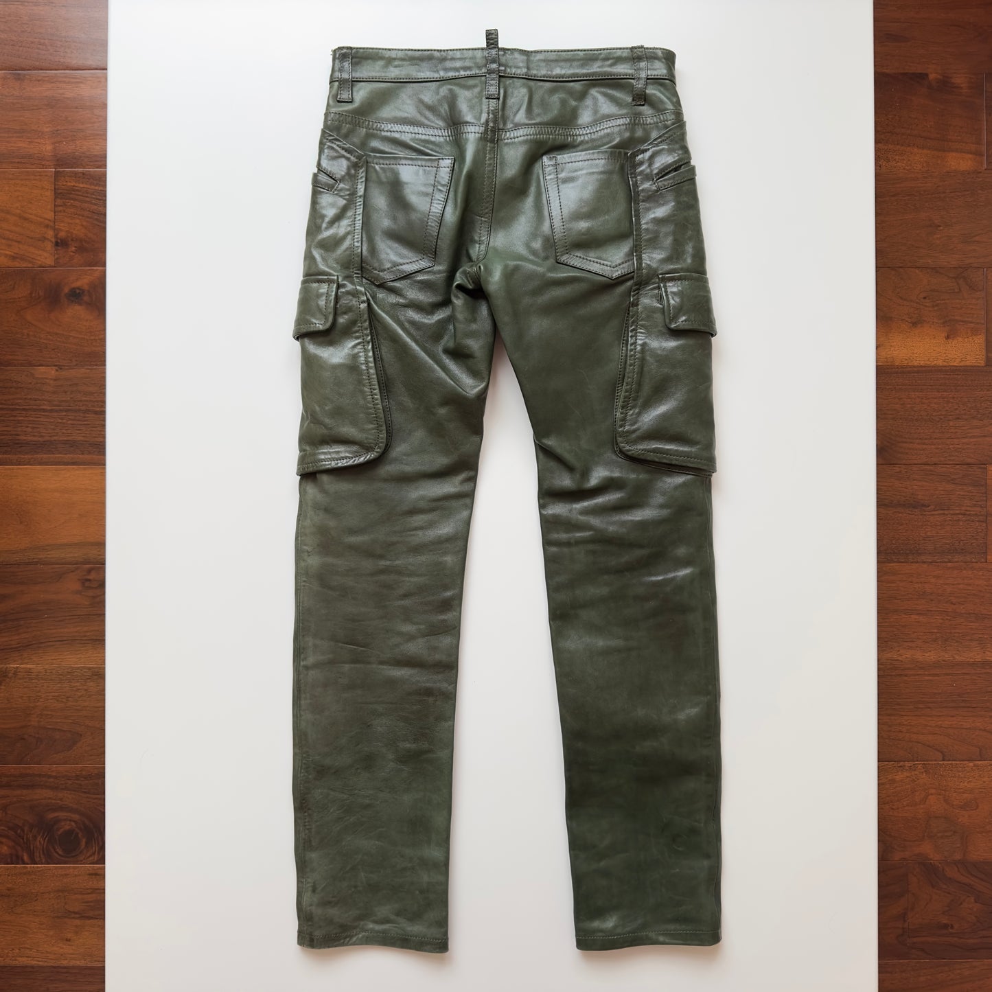 Dsquared2 F/W 2006 Dark Green Leather Pants