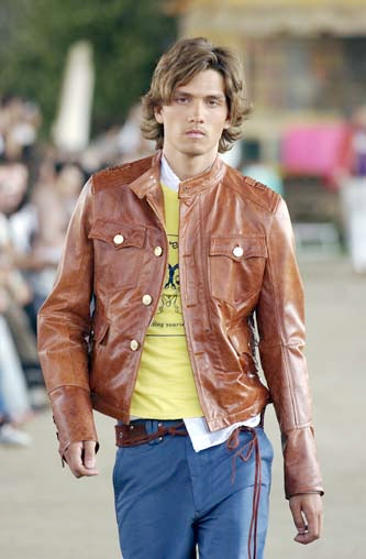 Dsquared2 S/S 2003 Civil War Leather Jacket