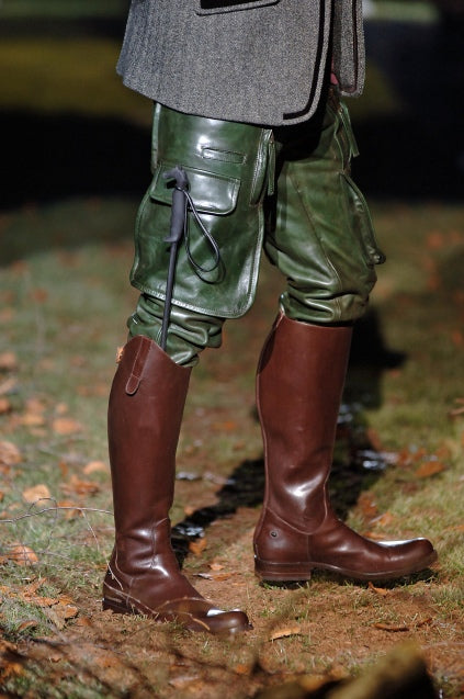 Dsquared2 F/W 2006 Dark Green Leather Pants