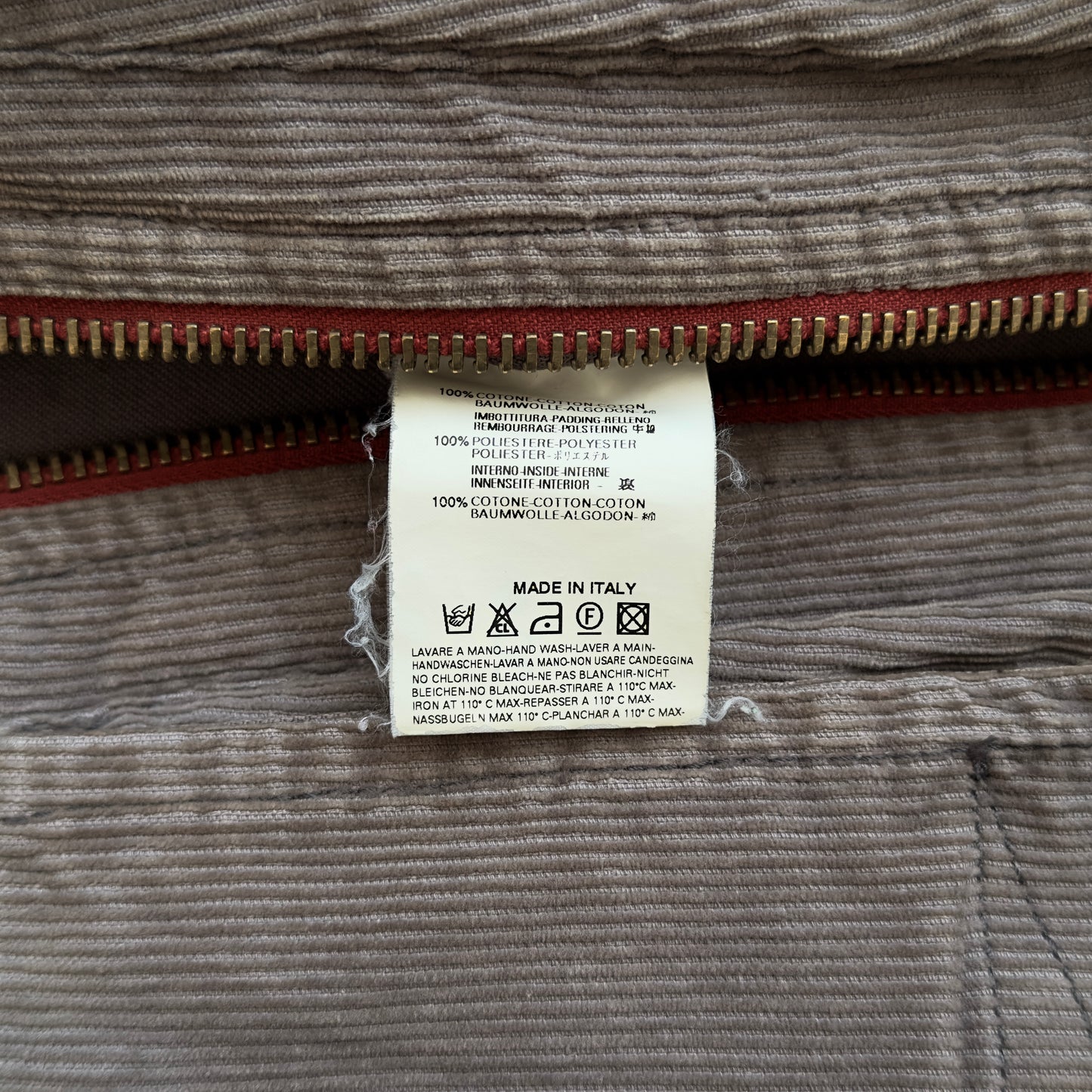 Dsquared2 F/W 2003 Arm Full-Zipper Corduroy Jacket