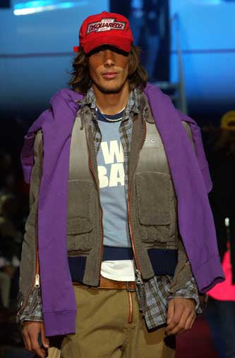 Dsquared2 F/W 2003 Arm Full-Zipper Corduroy Jacket