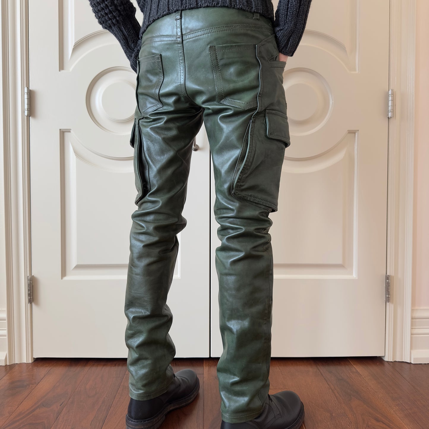 Dsquared2 F/W 2006 Dark Green Leather Pants